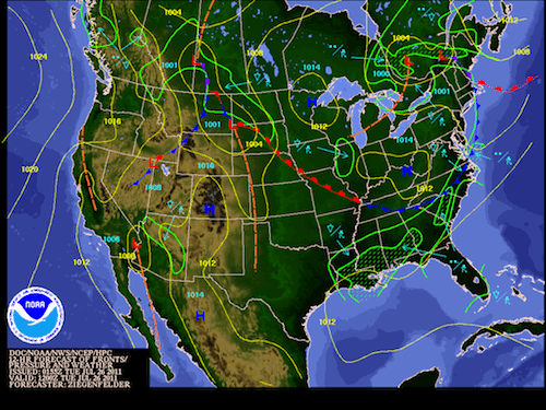 Tuesday national forecast