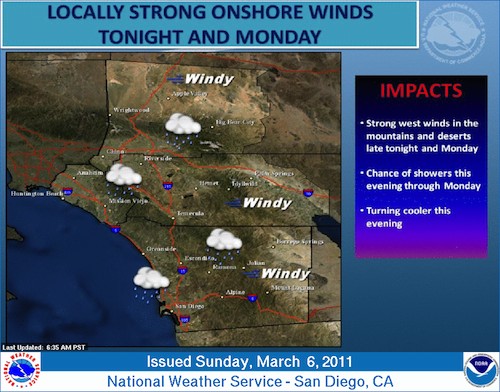 Monday, March 7th Weather Picture