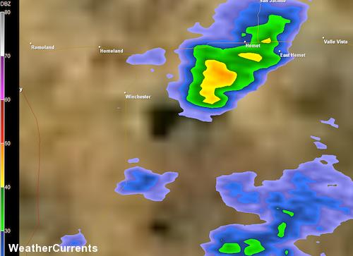 Tuesday afternoon radar image