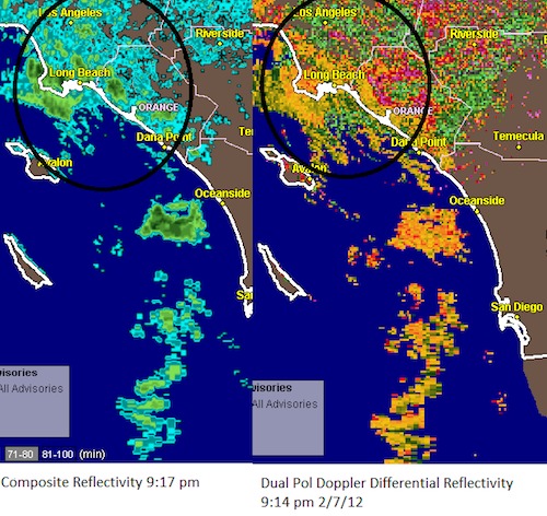 Dual-pol radar image