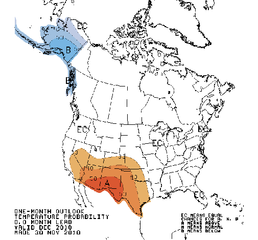 Temperature Outlook Dec 2010