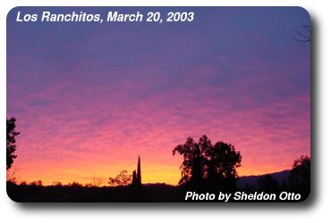 Sunrise over Temecula Ranchos