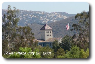 Tower Plaza on a mid-summer day