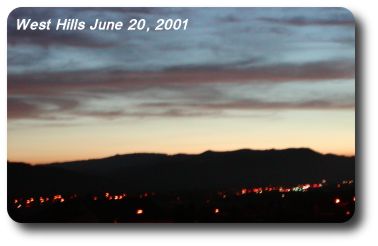 Twilight over the West Hills