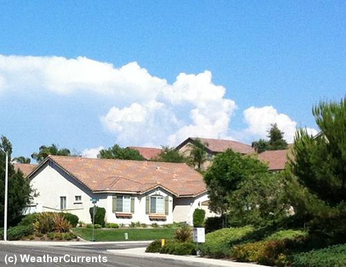 Thunderhead over the Santa Rosa Mountains