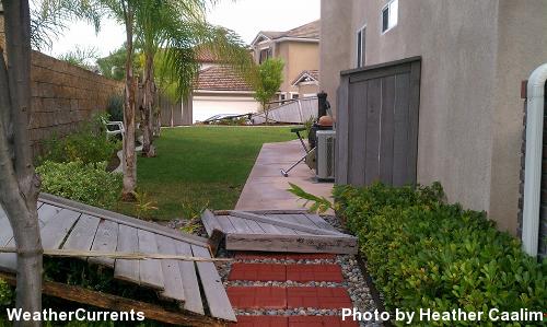 Microburst damage